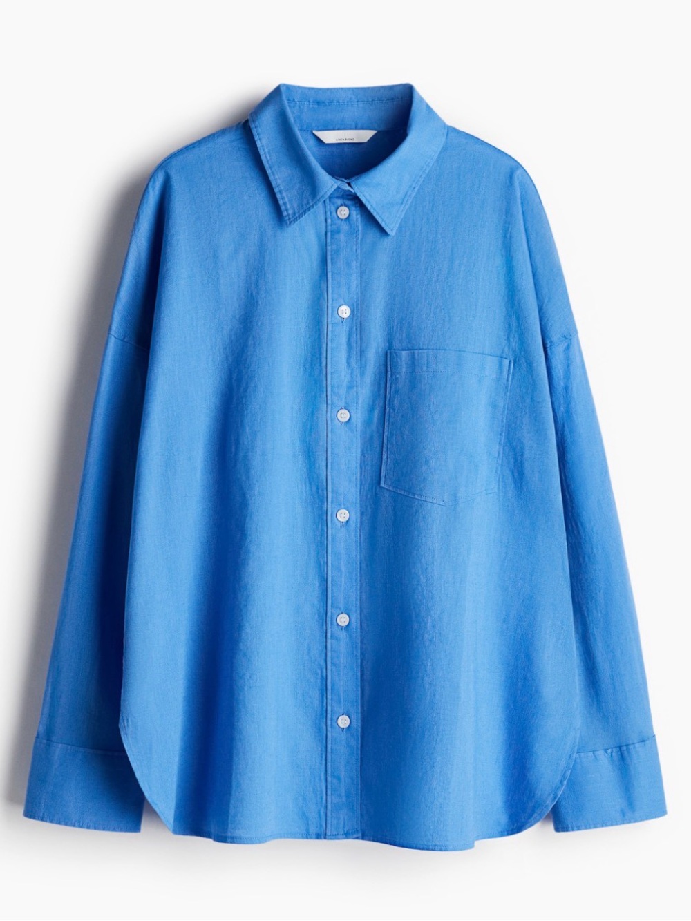 #87 H&M Sky Blue Oversized Button-Down Shirt